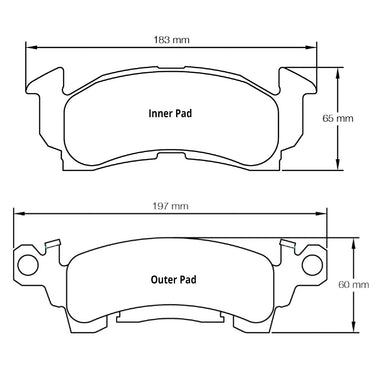 Pagid Racing Brake Pads No. 1594 (Front)